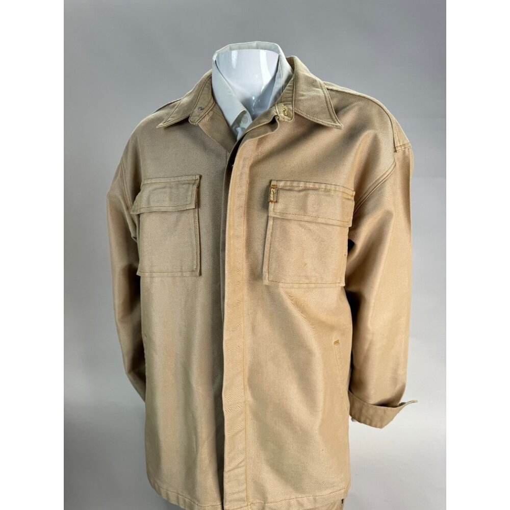 Mens XL Beige Enyce Utility Jacket 55% Cotton 45% Polyester